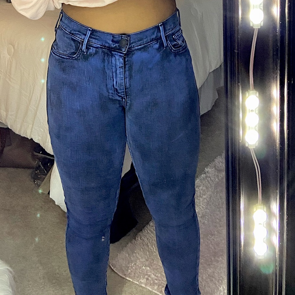 True Religion Blue/Black Bleach Jeans